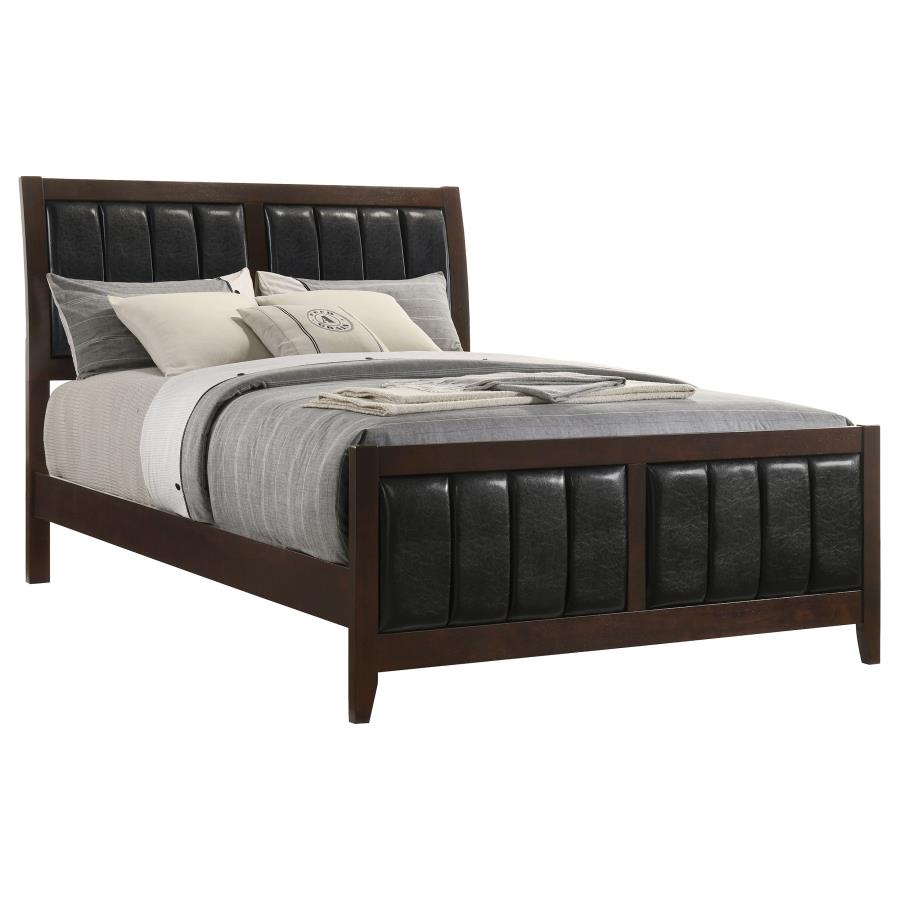 Carlton Wood Queen Panel Bed Cappuccino - 202091Q