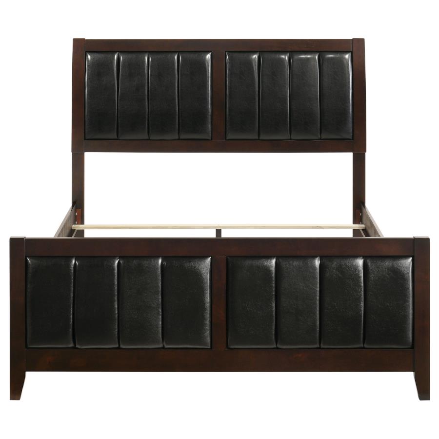 Carlton Wood Queen Panel Bed Cappuccino - 202091Q