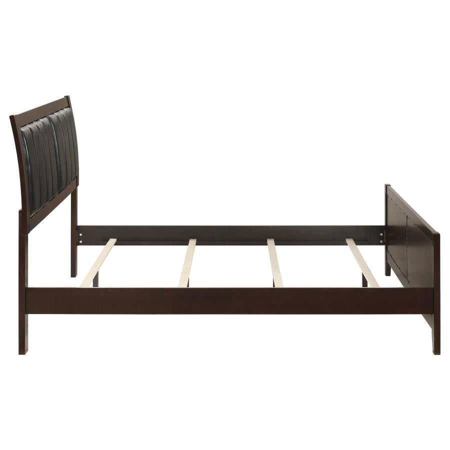 Carlton Wood Queen Panel Bed Cappuccino - 202091Q