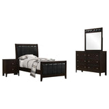 Carlton 4-piece Twin Bedroom Set Cappuccino - 202091T-S4
