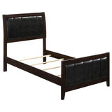 Carlton 5-piece Twin Bedroom Set Cappuccino - 202091T-S5