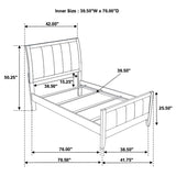 Carlton 5-piece Twin Bedroom Set Cappuccino - 202091T-S5