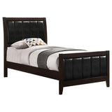 Carlton Wood Twin Panel Bed Cappuccino - 202091T