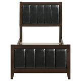 Carlton Wood Twin Panel Bed Cappuccino - 202091T
