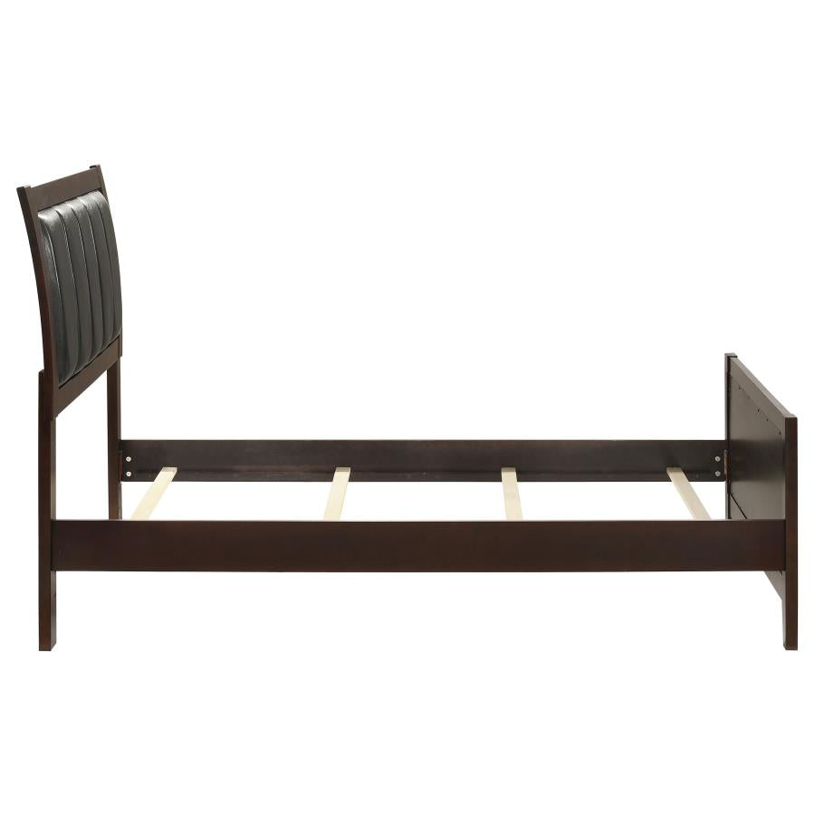 Carlton Wood Twin Panel Bed Cappuccino - 202091T