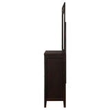 Carlton 6-drawer Dresser with Mirror Cappuccino - 202093M