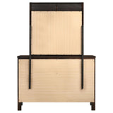 Carlton 6-drawer Dresser with Mirror Cappuccino - 202093M