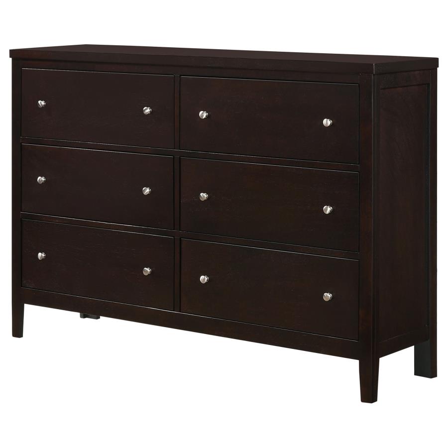 Carlton 6-drawer Dresser Cappuccino - 202093