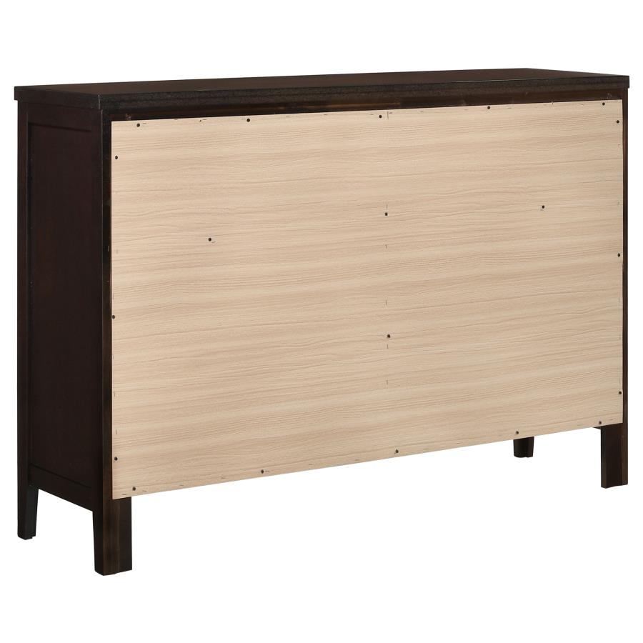 Carlton 6-drawer Dresser Cappuccino - 202093