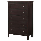 Carlton 5-drawer Bedroom Chest Cappuccino - 202095