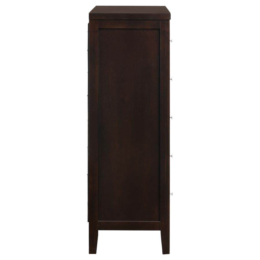 Carlton 5-drawer Bedroom Chest Cappuccino - 202095