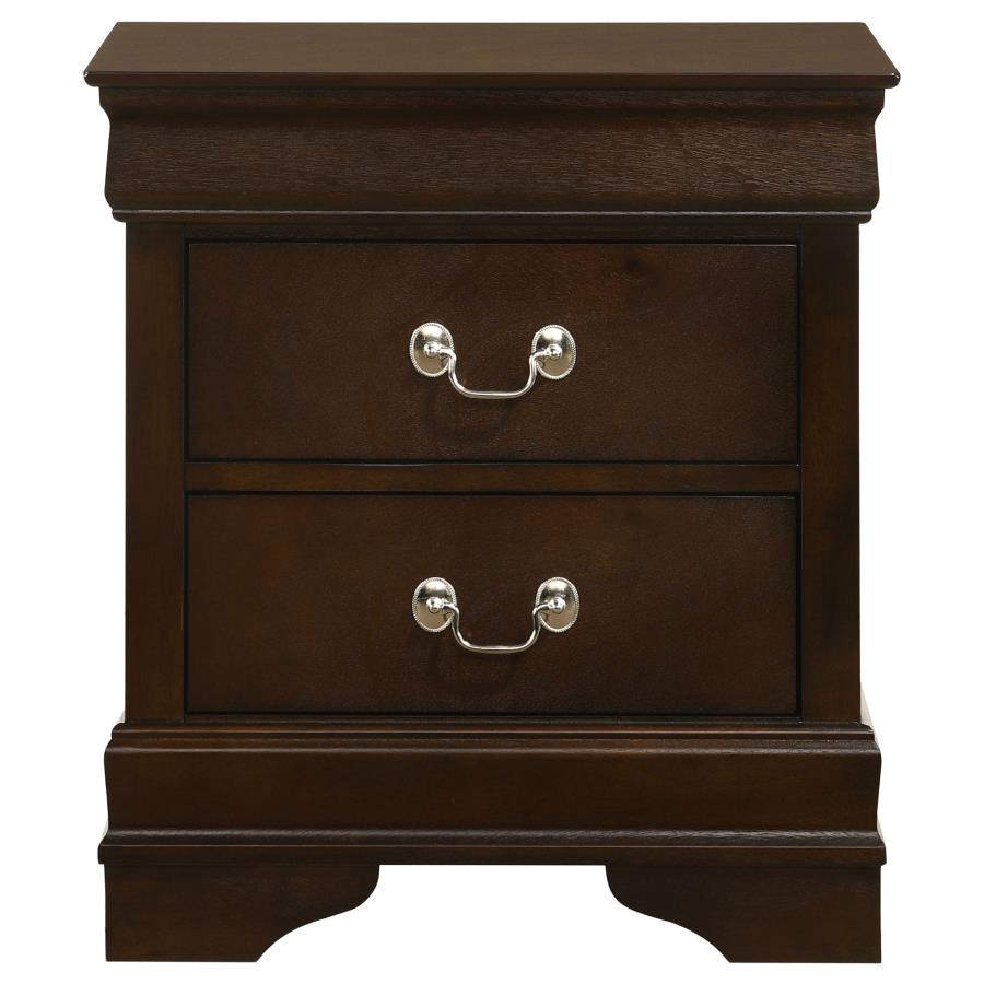 Louis Philippe 4-piece Full Bedroom Set Cappuccino - 202411F-S4