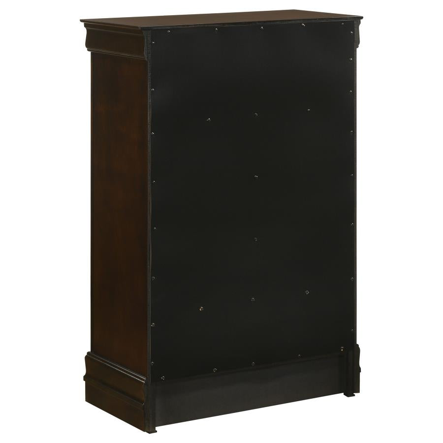 Louis Philippe 5-piece Full Bedroom Set Cappuccino - 202411F-S5