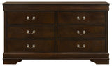 Louis Philippe 4-piece Eastern King Bedroom Set Cappuccino - 202411KE-S4