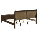Louis Philippe 5-piece Eastern King Bedroom Set Cappuccino - 202411KE-S5
