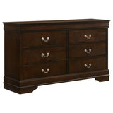 Louis Philippe 5-piece Queen Bedroom Set Cappuccino - 202411Q-S5