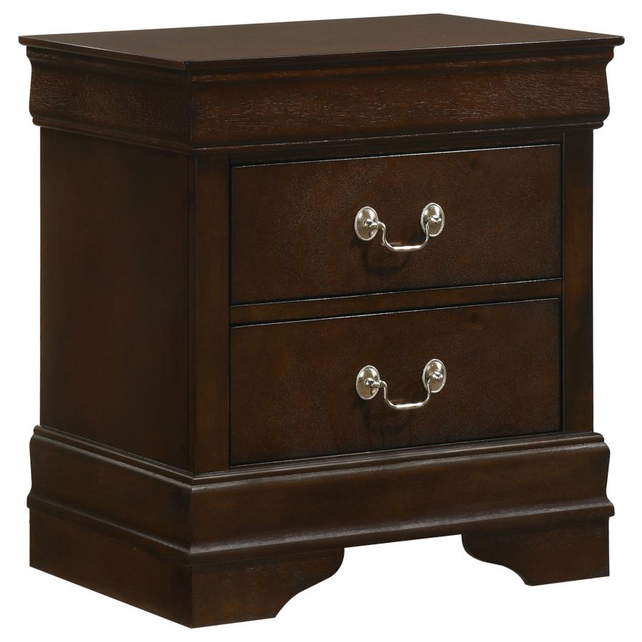 Louis Philippe 2-drawer Nightstand Cappuccino - 202412