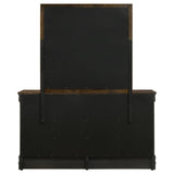 Louis Philippe 6-drawer Dresser with Mirror Cappuccino - 202413M