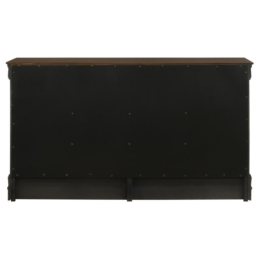 Louis Philippe 6-drawer Dresser Cappuccino - 202413