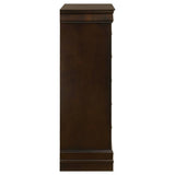 Louis Philippe 5-drawer Bedroom Chest Cappuccino - 202415
