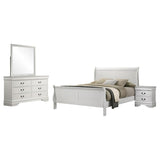 Louis Philippe 4-piece Full Bedroom Set White - 202441F-S4