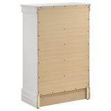 Louis Philippe 5-piece Full Bedroom Set White - 202441F-S5