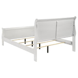 Louis Philippe 47-inch Eastern King Sleigh Panel Bed White - 202441KE
