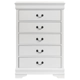 Louis Philippe 5-drawer Bedroom Chest White - 202445