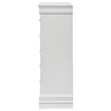 Louis Philippe 5-drawer Bedroom Chest White - 202445