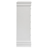 Louis Philippe 5-drawer Bedroom Chest White - 202445