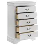 Louis Philippe 5-drawer Bedroom Chest White - 202445