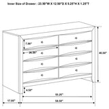 Briana 4-piece Eastern King Bedroom Set Black - 202701KE-S4