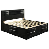 Briana 5-piece Eastern King Bedroom Set Black - 202701KE-S5