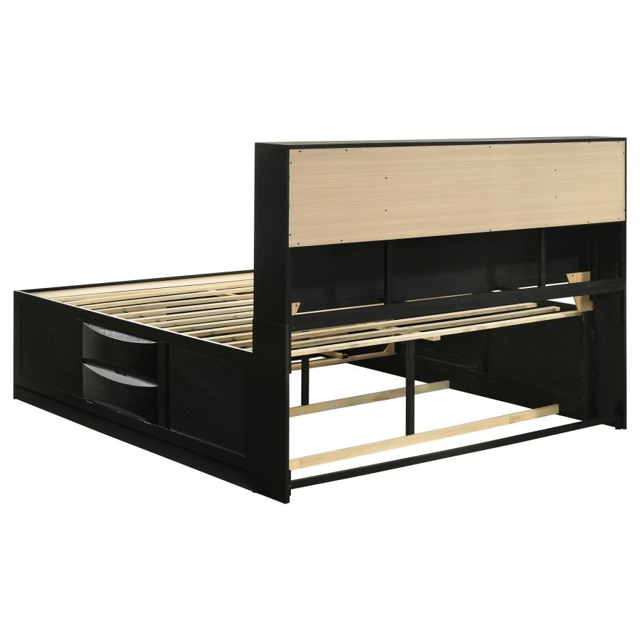 Briana 5-piece Eastern King Bedroom Set Black - 202701KE-S5