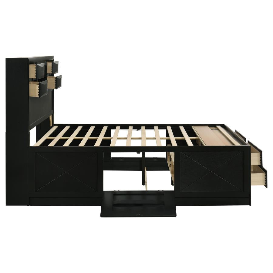 Briana 5-piece Eastern King Bedroom Set Black - 202701KE-S5