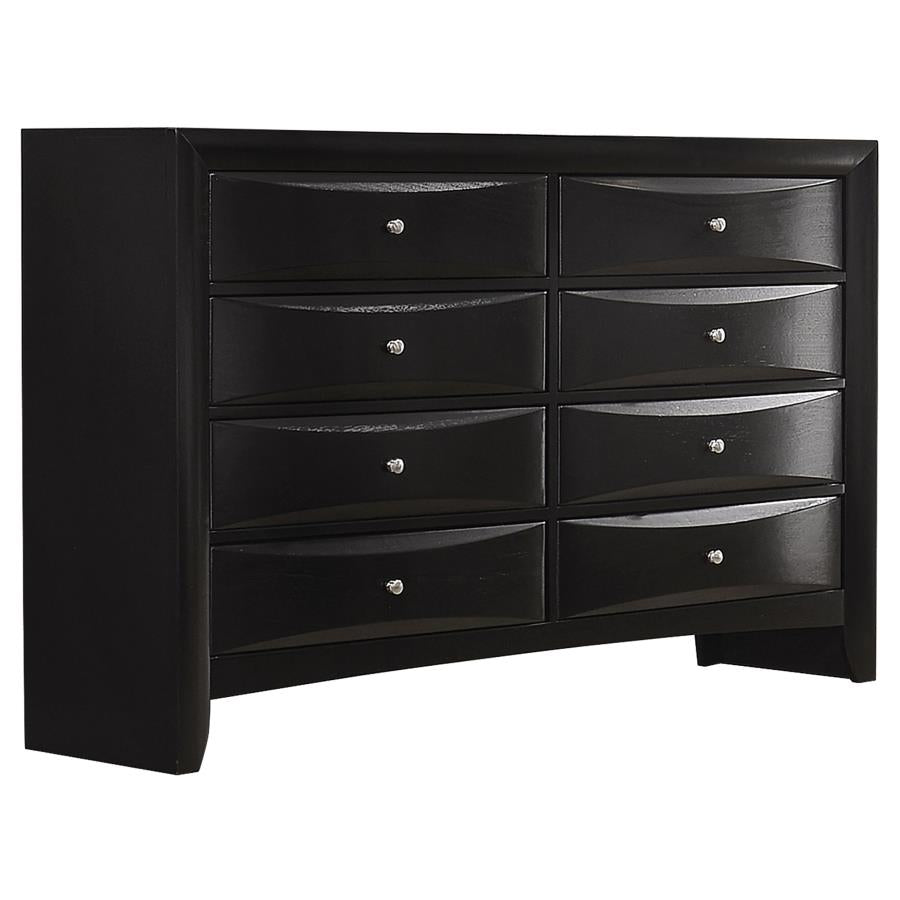 Briana 5-piece Eastern King Bedroom Set Black - 202701KE-S5