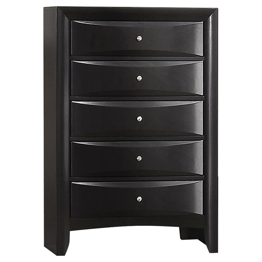 Briana 5-piece Eastern King Bedroom Set Black - 202701KE-S5