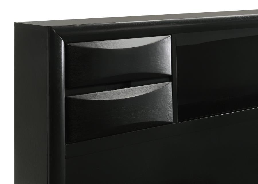 Briana 5-piece Eastern King Bedroom Set Black - 202701KE-S5
