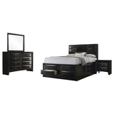 Briana 4-piece California King Bedroom Set Black - 202701KW-S4