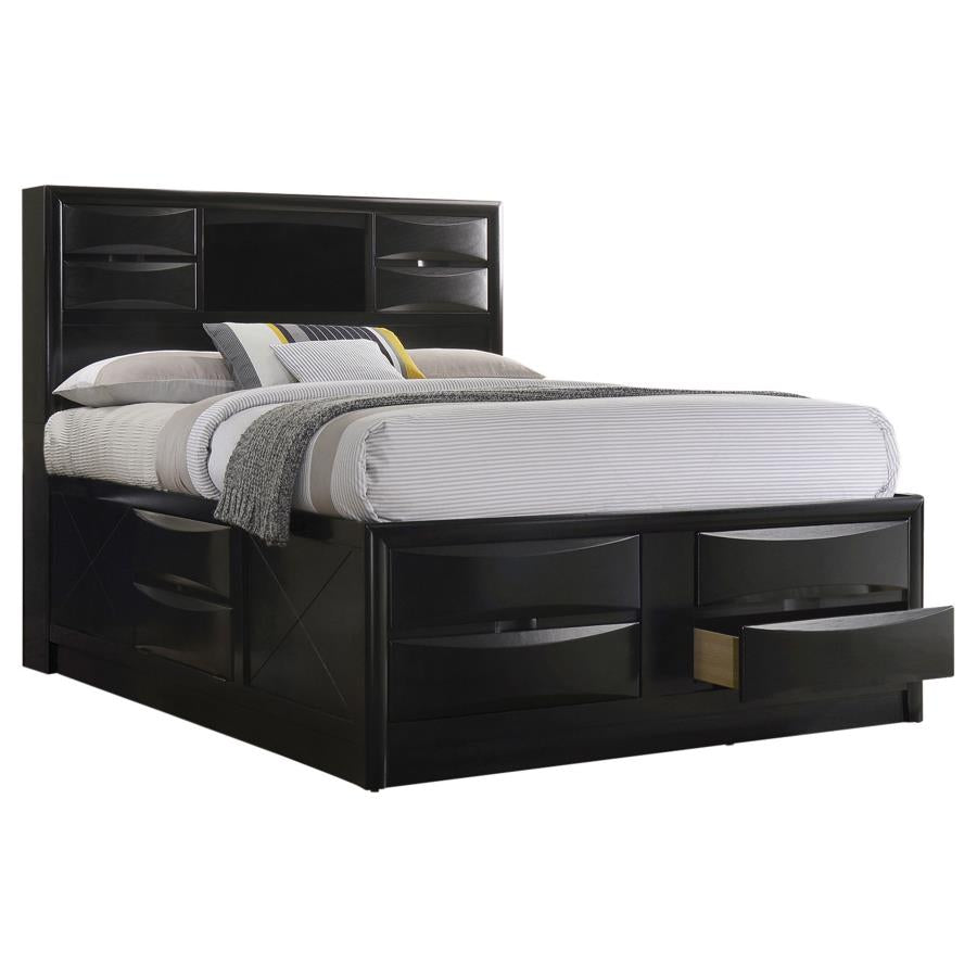 Briana 4-piece California King Bedroom Set Black - 202701KW-S4