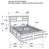 Briana 4-piece California King Bedroom Set Black - 202701KW-S4