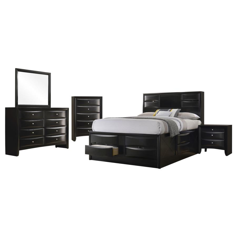 Briana 5-piece California King Bedroom Set Black - 202701KW-S5
