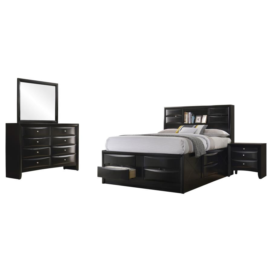 Briana 4-piece Queen Bedroom Set Black - 202701Q-S4