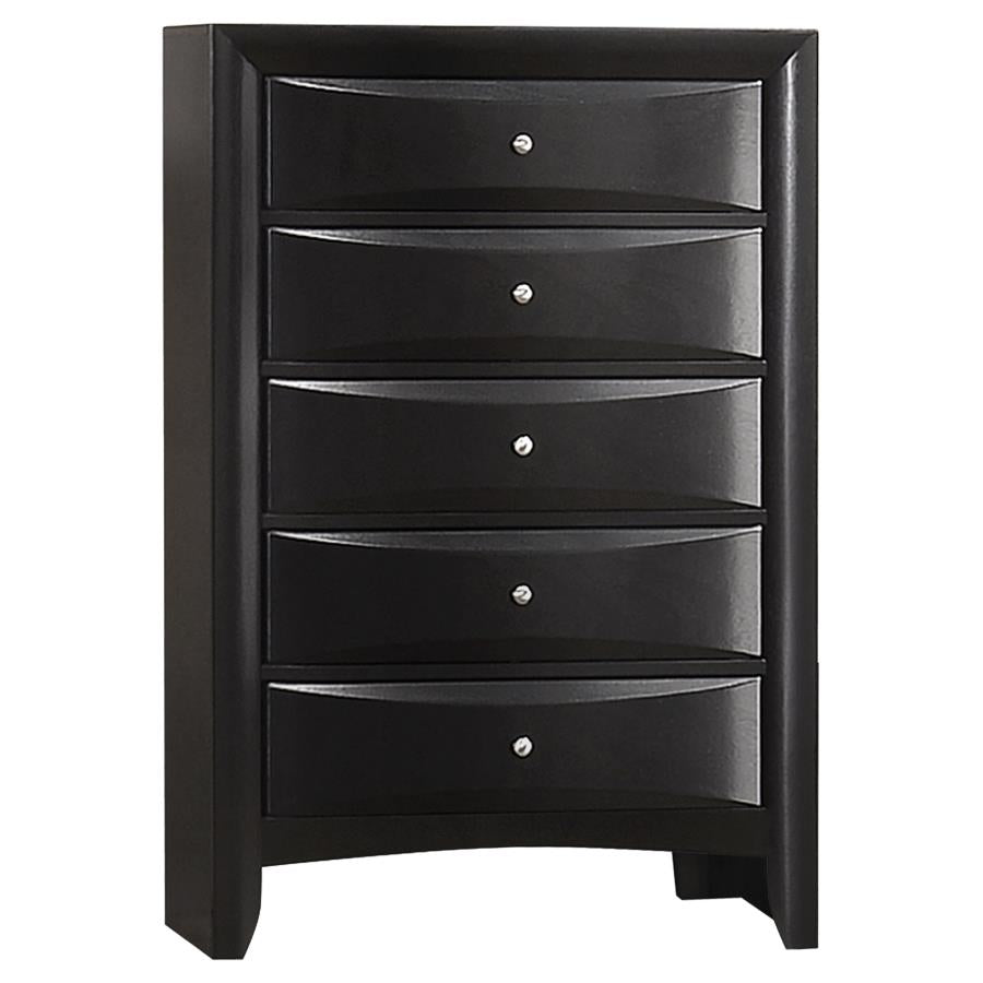 Briana 5-piece Queen Bedroom Set Black - 202701Q-S5