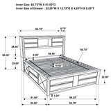 Briana 5-piece Queen Bedroom Set Black - 202701Q-S5