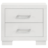 Jessica 5-piece Eastern King LED Bedroom Set Snow White - 202990KE-S5P