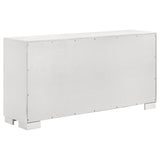Jessica 5-piece Eastern King LED Bedroom Set Snow White - 202990KE-S5P