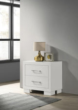 Jessica 2-drawer Nightstand Snow White - 202992