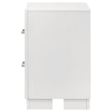 Jessica 2-drawer Nightstand Snow White - 202992