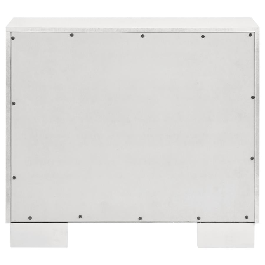 Jessica 2-drawer Nightstand Snow White - 202992